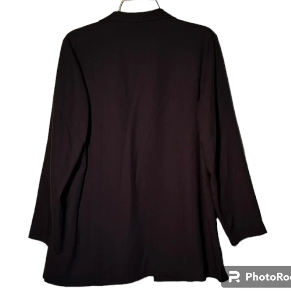 100% Wool Eileen Fisher Deep Olive Green Pantsuit Size M Excellent Condition! - Picture 3 of 7